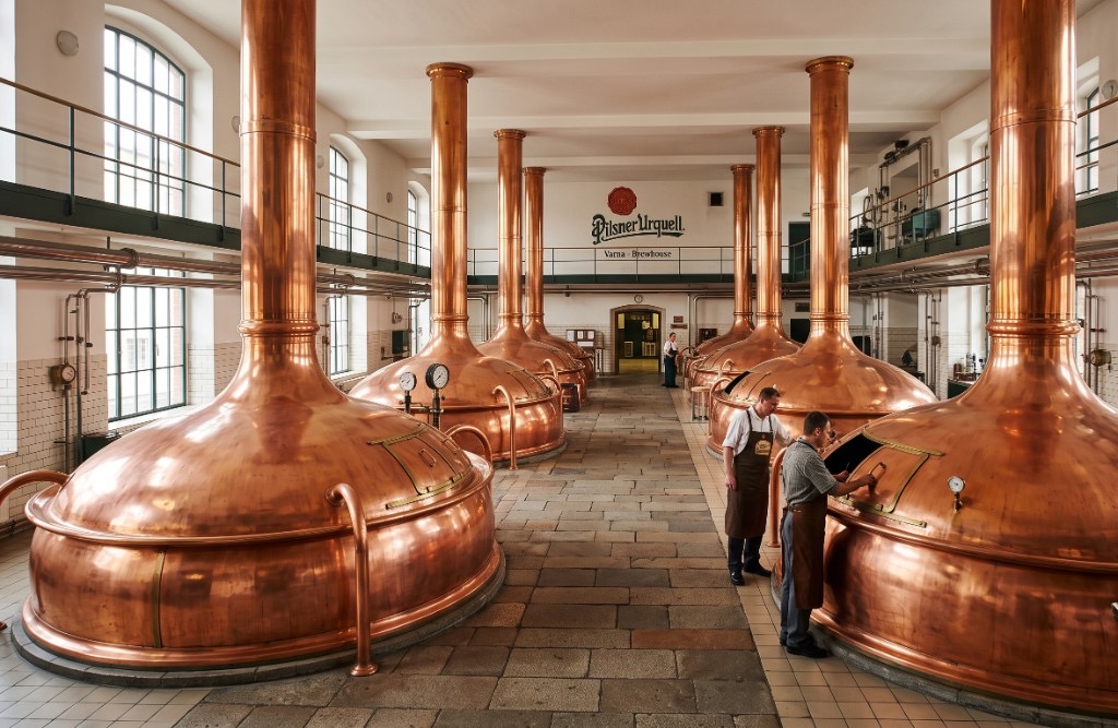 Pilsner Urquel — odvětrávání CO2